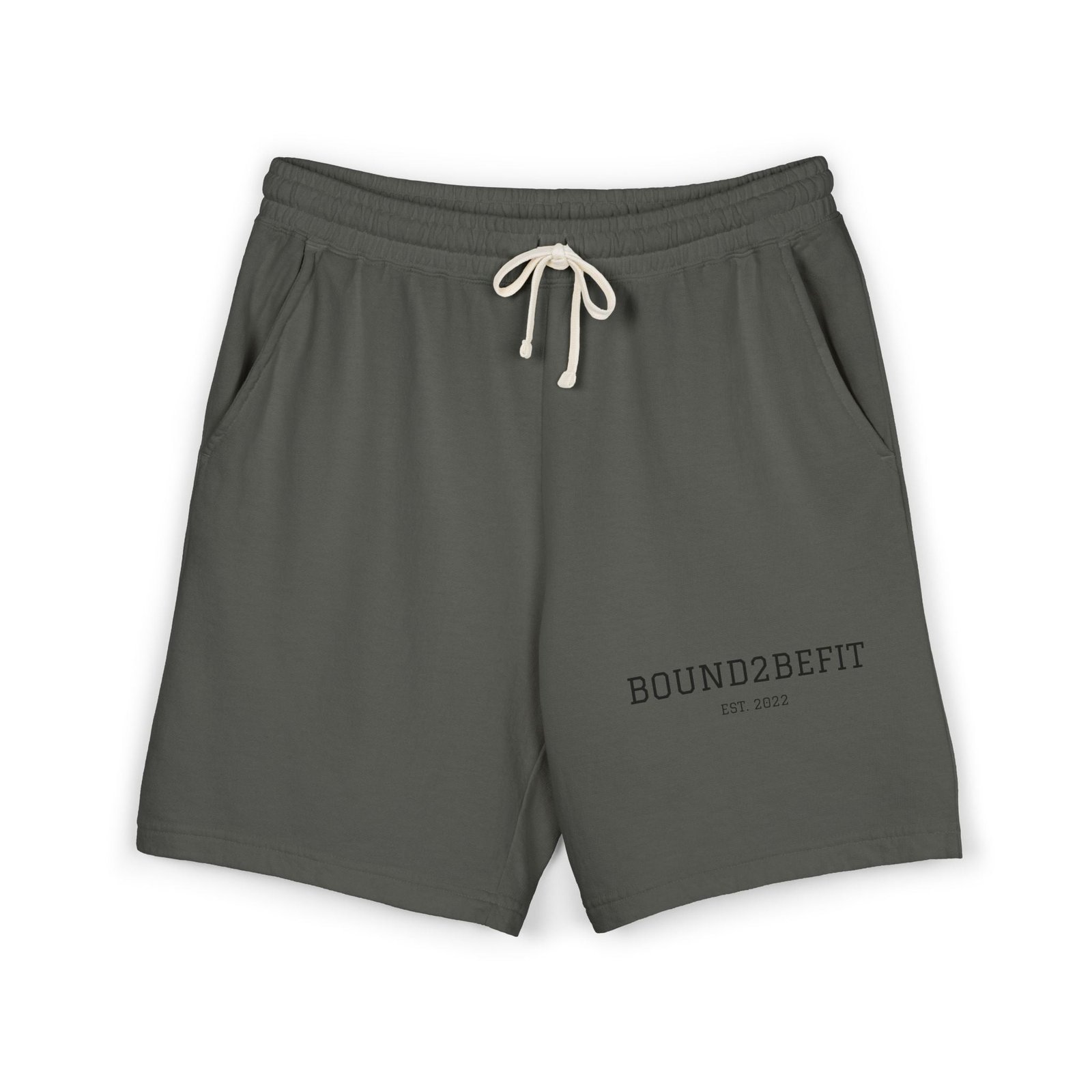 Lightweight Fleece Sweat Shorts — 'BOUND2BEFIT' Casual Lounge Shorts