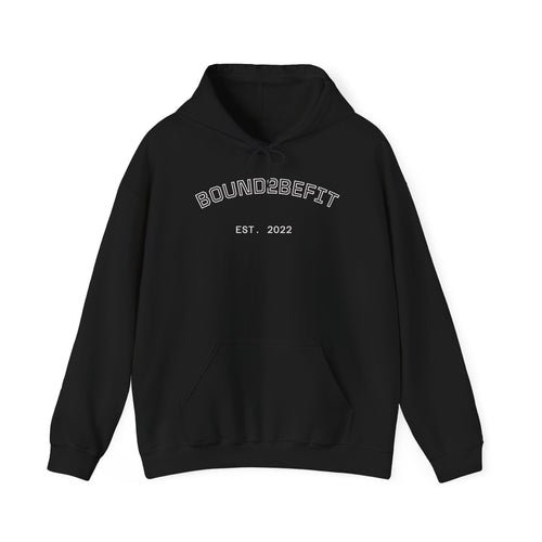 Bound2BeFit Hoodie - 'EST 2022' Minimal Fitness Pullover