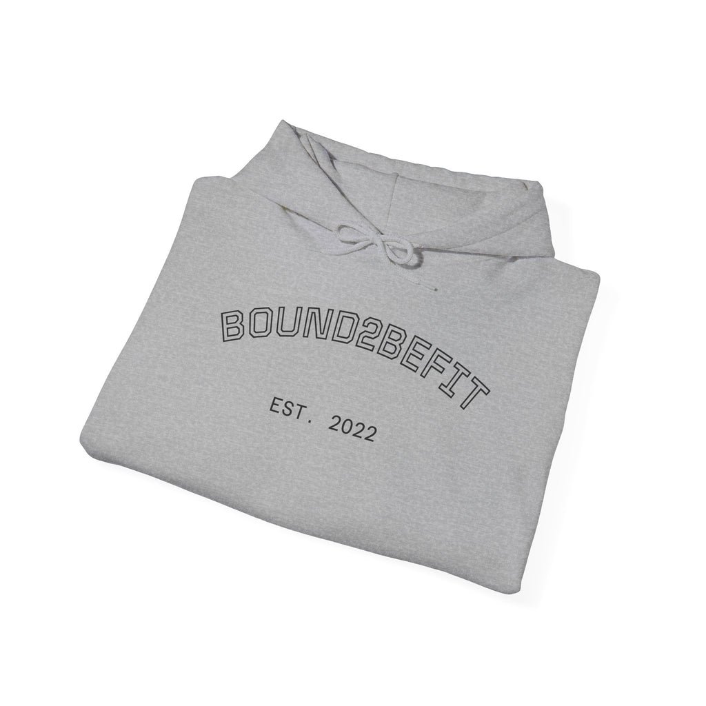 Bound2BeFit Hoodie - 'EST 2022' Minimal Fitness Pullover