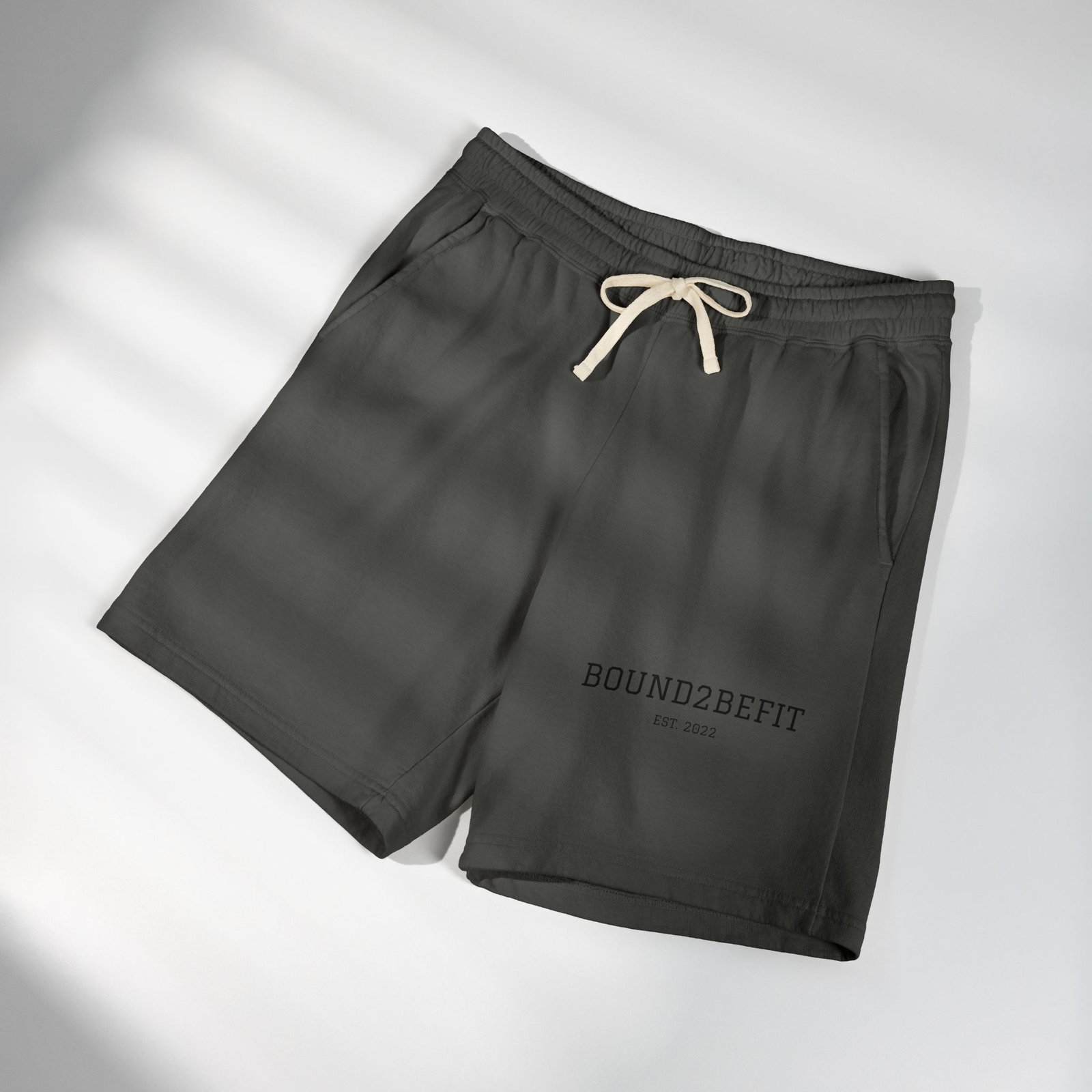 Lightweight Fleece Sweat Shorts — 'BOUND2BEFIT' Casual Lounge Shorts