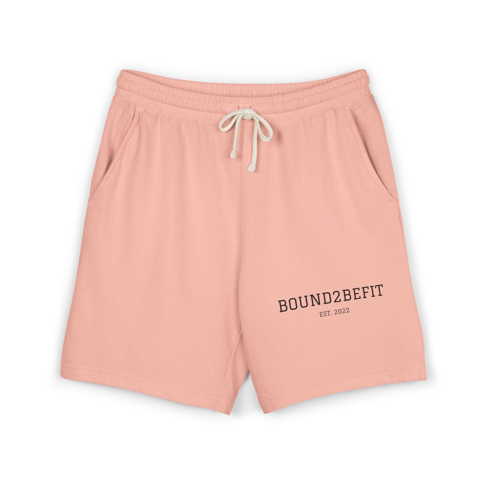 Lightweight Fleece Sweat Shorts — 'BOUND2BEFIT' Casual Lounge Shorts