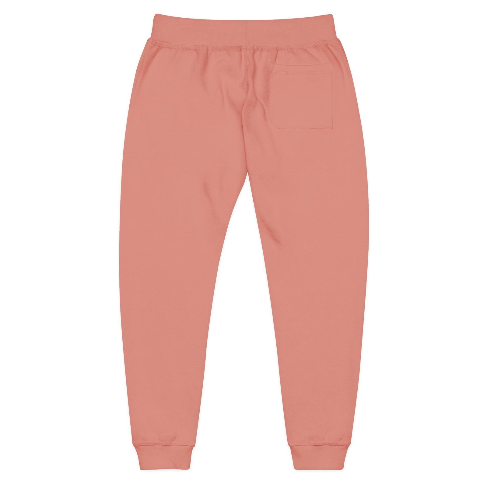Embroidered 'B2BF EST. 2022' Fleece Sweatpants — Cozy Coral Joggers