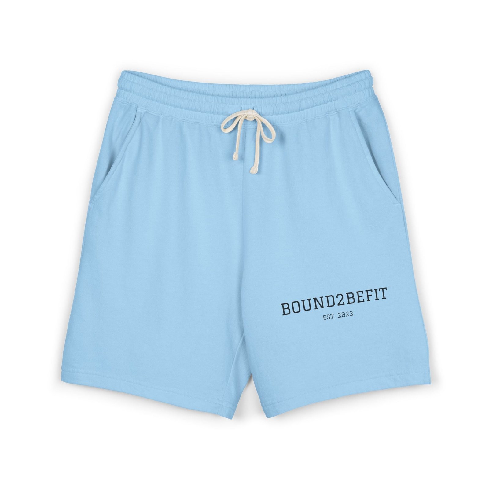 Lightweight Fleece Sweat Shorts — 'BOUND2BEFIT' Casual Lounge Shorts
