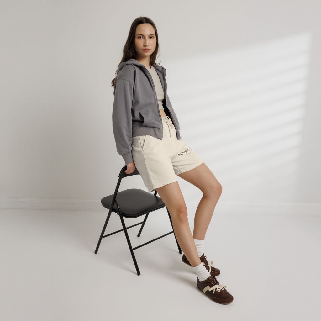 Lightweight Fleece Sweat Shorts — 'BOUND2BEFIT' Casual Lounge Shorts