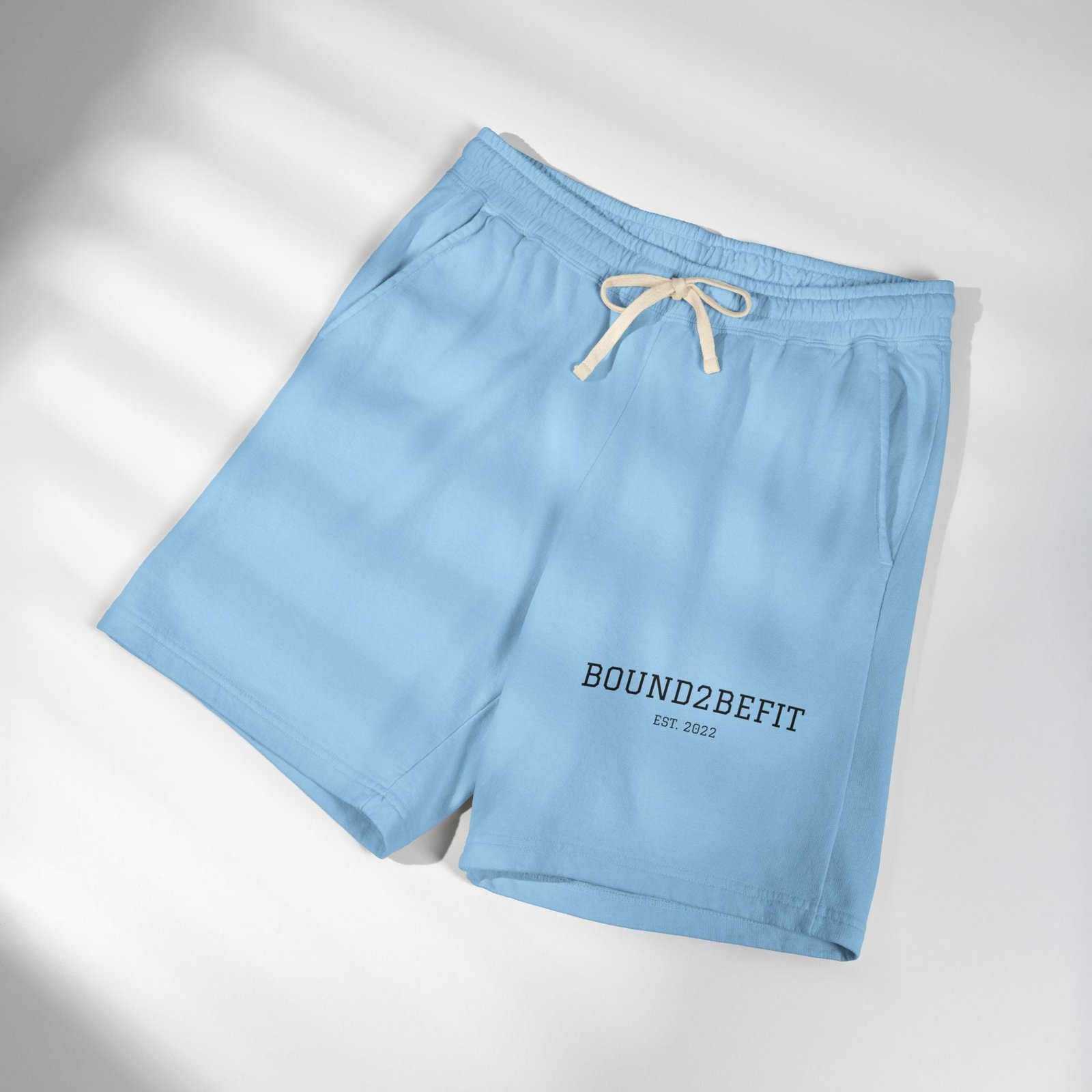 Lightweight Fleece Sweat Shorts — 'BOUND2BEFIT' Casual Lounge Shorts